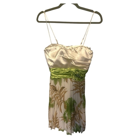 Xtraordinary Dresses & Skirts - Xtraordinary Cream Camisole Dress with Bustier Pleated Design